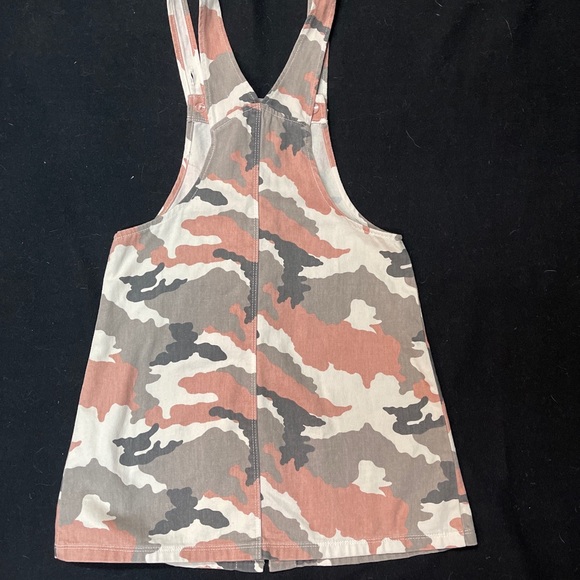 Zara Girl Camo Pink Overall Dress Size 10/140 Cm - Picture 1 of 10